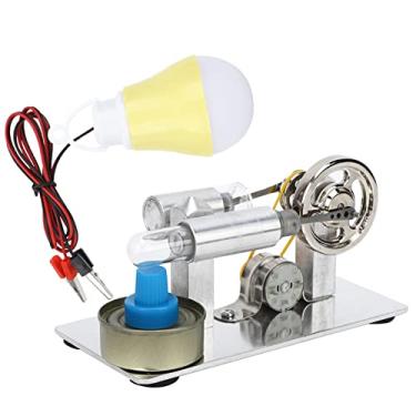 Imagem de Luqeeg Mini Modelo de Motor a, Brinquedo Artesanal de Aço Inoxidável Requintado para Crianças, Brinquedo Educacional, Modelo de Experimento Físico para Presente de Criança