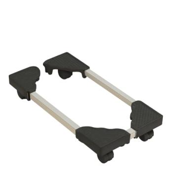 Imagem de Suporte para CPU Ajustável com Rodas, Base Móvel para Gabinete de Computador, Estrutura Estável, Largura Regulável 42–53cm, Ideal para Escritório e Home Office