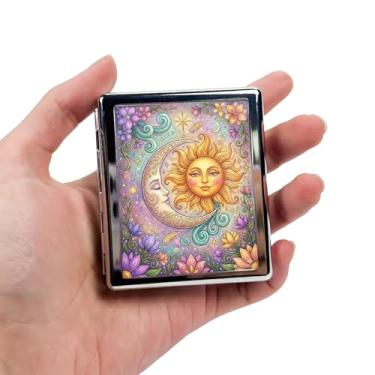 Imagem de DingRound Organizador de comprimidos de metal para 7 dias, estojo semanal para comprimidos com 8 compartimentos, caixa de comprimidos de viagem para bolsa e bolso, pequeno organizador de medicamentos