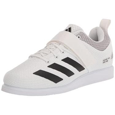 Imagem de adidas Tênis unissex para halterofilismo Powerlift 5, Branco/Preto/Cinza, 37 BR