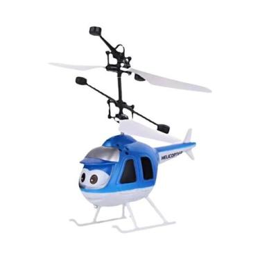 Imagem de Avião Elétrico Mini Controle Remoto Para Crianças, Brinquedo Helicópte