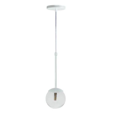 Imagem de Pendente Globo Esfera De Vidro 12cm - Branco - Vidro Cristal