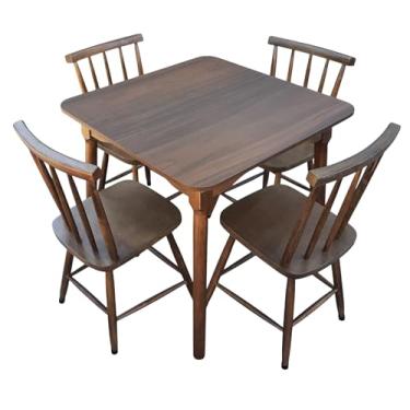 Imagem de Jogo De Jantar Colonial Clássico Mesa 140x80 6 Cadeiras Todo Mel Cozinha