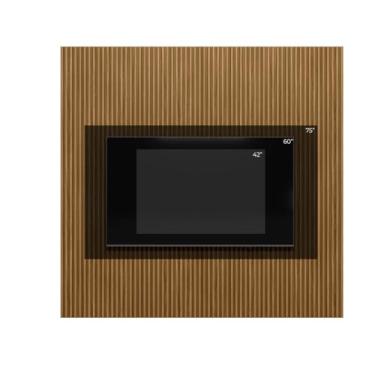 Imagem de Painel Ripado 2.2 Para Tv até 75 com 2,50 x 2,20 Emily-Nature Fosco - EdeCasaMoveis