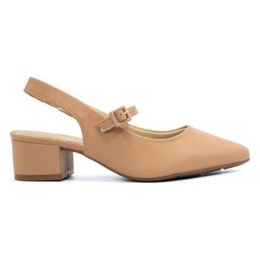 Imagem de Sapato Modare Feminino Slingback Elástico Napa Salto Bloco 7340.125-Feminino