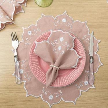 Imagem de Kit Jogo Americano Duquesa 12 Pçs Souplats Mesa De 6 Lugares Mesa Post