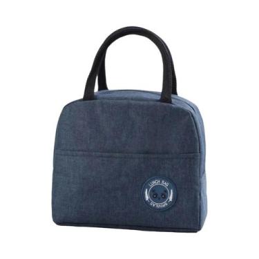 Imagem de Bolsa Térmica Isolada Para Almoço Com Papel Alumínio, Pacote De Gelo P