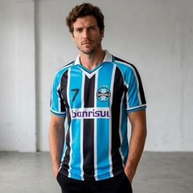 Imagem de Camisa Grêmio Retrô 2001 Masculina-Masculino