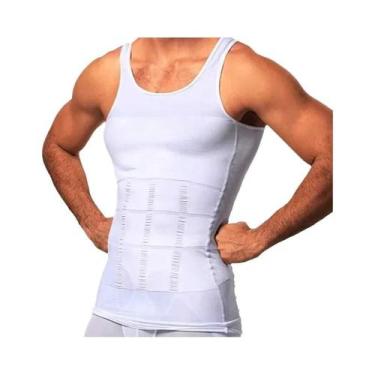 Imagem de Camiseta De Compressão Slimming Para Homens, Colete Modelador De Corpo