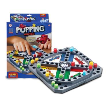 Imagem de Jogo Tabuleiro Mesa Popping Movers Ludo Infantil Familia