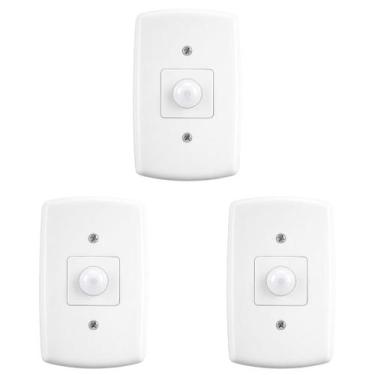 Imagem de 3 Sensor de Presença de Parede Embutir 42 MPE-20 Bivolt - MarGirius