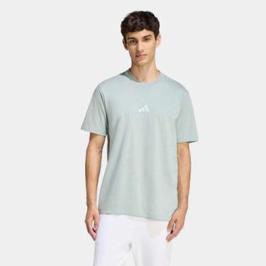 Imagem de Camiseta Adidas Small Logo Masculina, Verde, GG