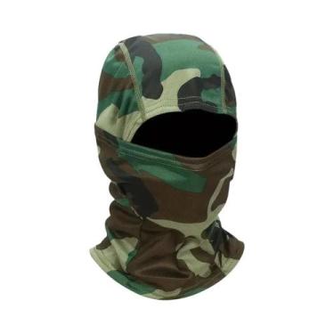 Imagem de Máscara Facial Completa Camuflada Unissex Com Proteção Solar, Respiráv