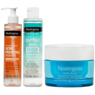 Imagem de Kit Cuidados com a Pele Neutrogena Gel de Limpeza 200ml + Hidratante 5