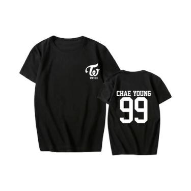 Imagem de Camiseta Feminina De Manga Curta TWICE Concert T-shirt Lin Nilian MOMO