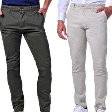 Imagem de Kit 2 Calças Masculinas Chino-Masculino