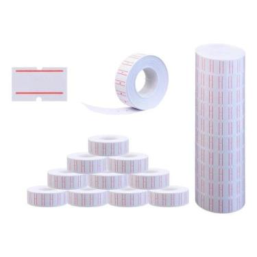 Imagem de 10 Rolos Etiqueta Autoadesivo Preço Etiquetadora Mx5500 M-14 - Congrat