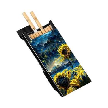 Imagem de Estojo De Cigarros Metálico Colorido E Fino, Anti-Queda E Anti-umidade