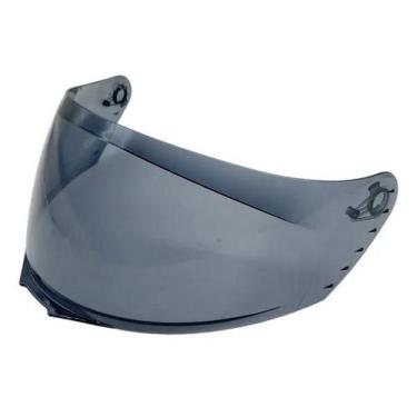 Imagem de Viseira Capacete Race Tech Signal Escamoteavel Fume Preta - Polivisor