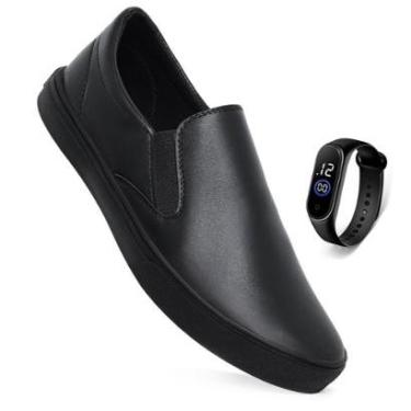 Imagem de Kit Tênis Sapatênis Casual Slip On Calce Fácil Iate Sem Cadarço Leve Conforto Unissex +...