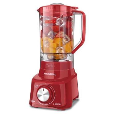 Imagem de Liquidificador Turbo 900w L-900 Fr-2c 2 Copos-220v-vermelho - Mondial,