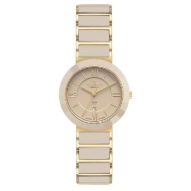 Imagem de Relógio Technos Feminino Ceramic Sapphire Dourado - 2015cfe-1x