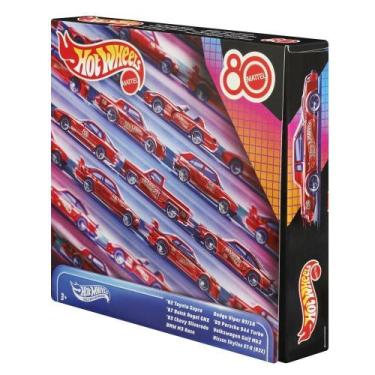 Imagem de Hot Wheels Pacote Com 8 Carros 80 Aniversário 1:64 Jgk09 - Mattel