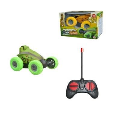 Imagem de Brinquedo Carrinho Controle Remoto Gira 360 Verde Dino - Arktoys