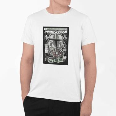 Imagem de Camiseta Poster Pop Style Inspiração MANDALORIAN Estampa DTF 100% Algo
