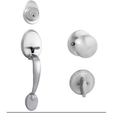 Imagem de Fechadura Blim Blim 650 Externa Cromo Escovada Arouca-ZCE