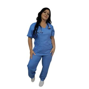 Imagem de Scrub pijama hospitalar diversas cores - GLMED, AZUL, XG