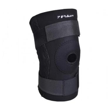Imagem de Joelheira Poker Articulada Preto, Preto, M