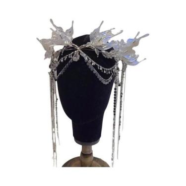 Imagem de Tiara Pequena De Sereia Com Franjas, Coroa De Princesa, Acessório De C