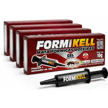 Imagem de Kit 4 Formikell Mata Formigas Doceiras Gel Inseticida 10g - Kelldrin