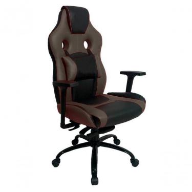 Imagem de Cadeira Gamer Com Almofada Linha Gamer Racing Marrom