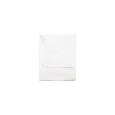Imagem de Manta Cueiro Bebê Malha com Pompom 70x80cm - Mudan Baby Pet, Branco