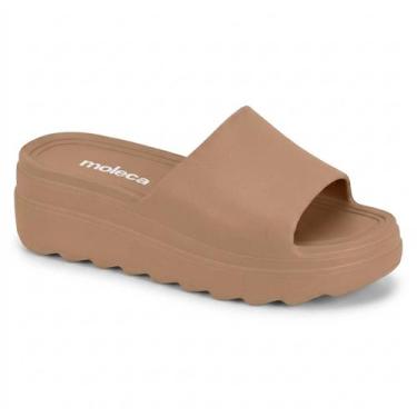 Imagem de Sandália Feminina Moleca Papete Tratorada Casual Nuvem Confortável Ori