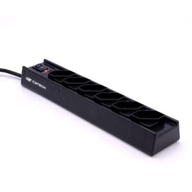 Imagem de Filtro De Linha Com 6t Fl-61bk C3tech - Design Resistente