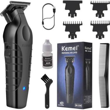Imagem de KEMEI Aparador de cabelo/barba profissional 2299 para barbeiro com lâm