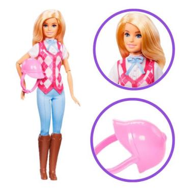 Imagem de Barbie Equitação Malibu Mysteries Corrida De Cavalo Loira - Mattel