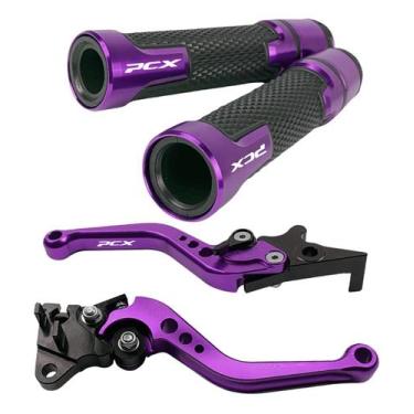 Imagem de Kit Manete Manopla Esportivo Pcx 150 Pcx150 Gravado A Laser - Special 