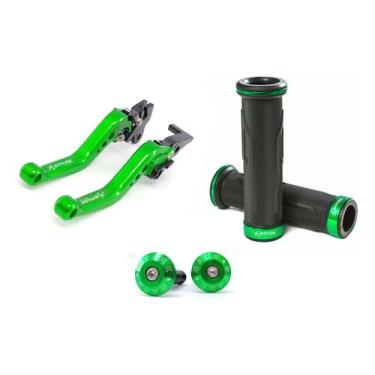 Imagem de Kit Manete Manopla Peso Tampa Xre Falcon Tornado Sahara - Stark Race, 