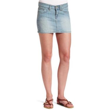 Imagem de Rip Curl Saia jeans costeira juvenil, Descoloração solar, 34