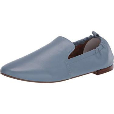 Imagem de Aerosoles Mocassim feminino Rossie sem salto, Couro azul médio, 5