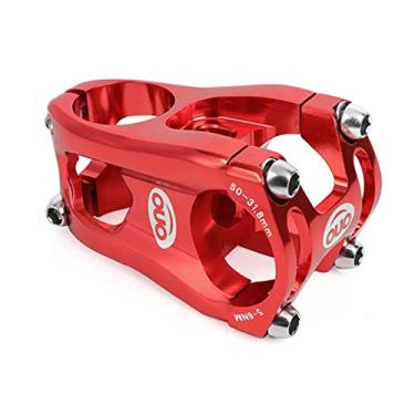 Imagem de Haste CNC ultraleve para guidão de bicicleta de montanha com haste de liga de alumínio de alta resistência, haste de 31,8 x 50 mm para bicicleta MTB/estrada (vermelha)