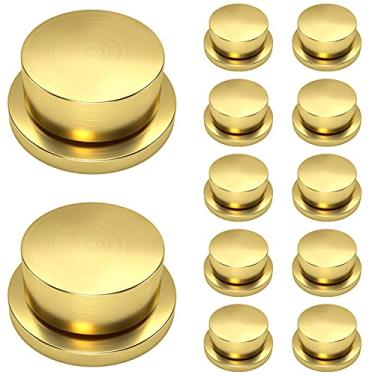 Imagem de ANCIRS Pacote com 20 rolamentos rotativos de arte em unhas 3D para designs de arte em unhas, kit giratório de pingentes dourados para acessórios de artesanato (4 x 5 x 2,5 mm)