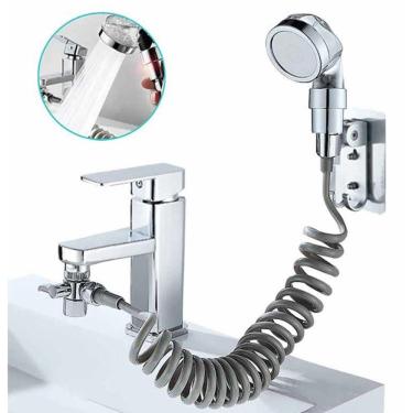 Imagem de Pulverizador De Pia Torneira Banheiro Portátil Ducha Lavagem