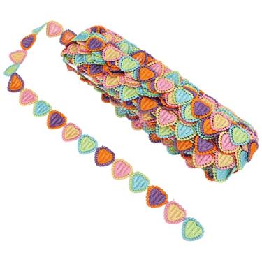 Imagem de Técnicas de tecelagem de fitas de flores Costurando um vestido de coração colorido recortado de 15 jardas para artesanato decorativo em camisetas