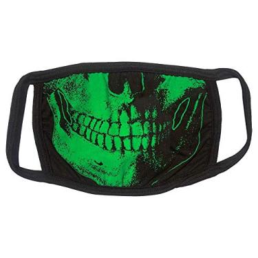 Imagem de kreepsville 666 Máscara de rosto moderna cobertura de vaidade (caveira boca verde)
