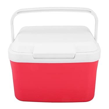Imagem de Cooler bag, aquecedor 2 em 1 5L portátil pessoal isolado rígido à prova de vazamento, refrigerador de acampamento com 5 sacos de gelo para bebidas, frutas, viagem, caminhadas, churrasco, pesca, piquenique, caiaque, viagem rodoviária